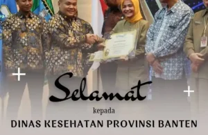Dinkes Banten Terima Dua Penghargaan dari KI Banten