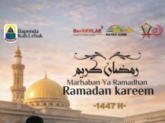 Badan Pendapatan Daerah Kabupaten Lebak Mengucapkan Selamat Menunaikan Ibadah Puasa Bulan Ramadhan 1447 Hijriah