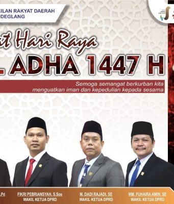 Dewan Perwakilan Rakyat Daerah Kabupaten Pandeglang Mengucapkan Selamat Hari Raya Idul Adha 1447 H / 2026 M