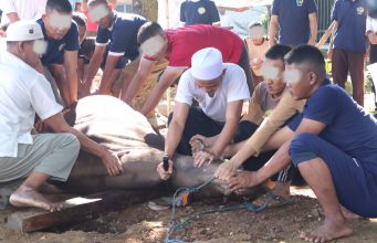 Wujud Kepedulian dan Kebersamaan, Lapas Serang Gelar Pemotongan Hewan Qurban Bersama Warga Binaan