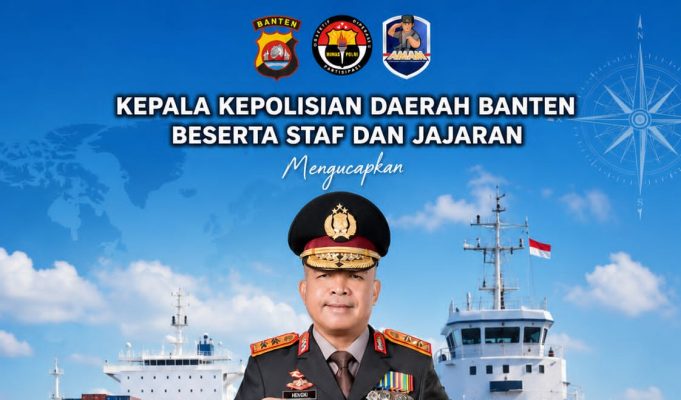 Polda Banten Ucapkan Selamat Hari Pelaut Sedunia 2026, Apresiasi Dedikasi Pelaut Menjaga Jalur Perdagangan Dunia