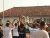 Jaga Kebugaran, Warga Binaan Lapas Serang Rutin Senam Bersama