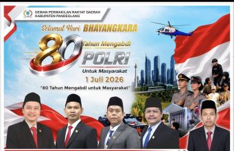 Dewan Perwakilan Rakyat Daerah Kabupaten Pandeglang Mengucapkan Selamat Hari Bhayangkara ke 80 Tahun