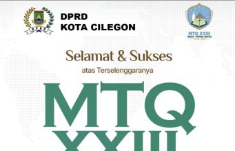 DPRD KOTA CILEGON MENGUCAPKAN SELAMAT DAN SUKSES ATAS DISELENGGARAKAN MTQ KE 23 TAHUN 2026 TINGKAT PROVINSI BANTEN