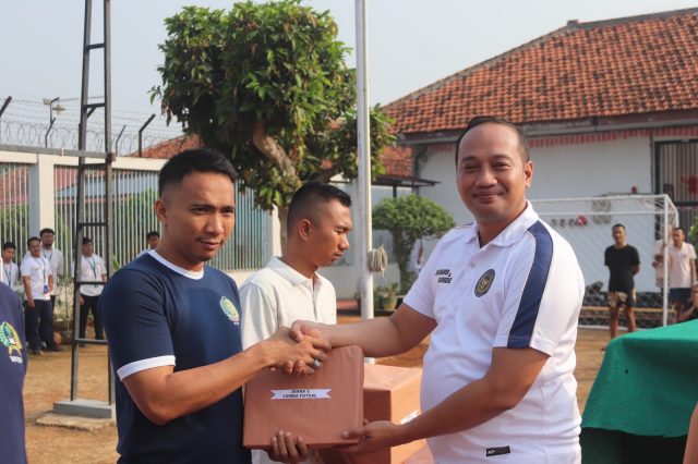 Lapas Kelas IIA Serang Tutup Rangkaian Porsenap dengan Senam Bersama