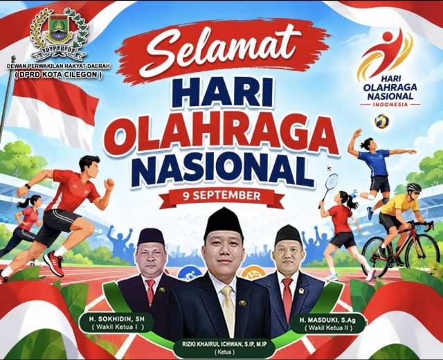 DPRD Kota Cilegon Mengucapkan Selamat Hari Olahraga Nasional 9 September 2026