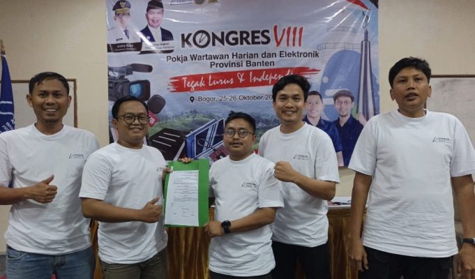 Anwar dan Jejen Pimpin Pokja Wartawan Harian Dan Eletronik Provinsi Banten 2026-2029