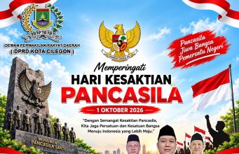 DPRD KOTA CILEGON MENGUCAPKAN SELAMAT MEMPERINGATI HARI KESAKTIAN PANCASILA 1 OKTOBER 2026