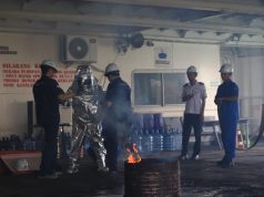 Tingkatkan Standar Keselamatan Pelayaran, KSOP Banten Pantau Latihan Darurat KMP Tranship 1