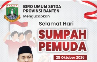 Biro Umum Setda Provinsi Mengucapkan Selamat Memperingati Sumpah Pemuda 28 Oktober 2026