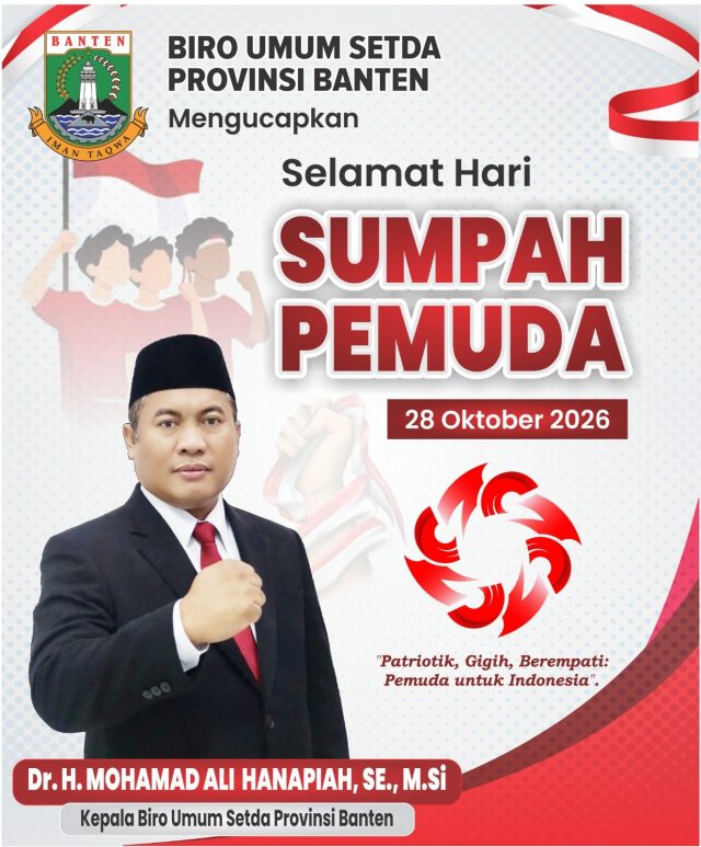 Biro Umum Setda Provinsi Mengucapkan Selamat Memperingati Sumpah Pemuda 28 Oktober 2026